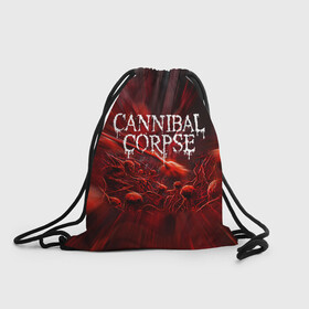 Рюкзак-мешок 3D с принтом Blood Cannibal Corpse | Труп Каннибала (Z) , 100% полиэстер | плотность ткани — 200 г/м2, размер — 35 х 45 см; лямки — толстые шнурки, застежка на шнуровке, без карманов и подкладки | cannibal | cannibal corpse | corpse | death metal | deathgrind | алекс уэбстер | брутальный дэт метал | дэт метал | дэтграйнд | пол мазуркевич | роб барретт | труп каннибала