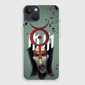 Чехол для iPhone 13 с принтом Marilyn Manson | Мерилин Мэнсон (Z) ,  |  | hugh warner | marilyn manson | rock | глэм рок | гот | индастриал метал | индастриал рок | музыка | мэрилин мэнсон | рок | фрик | хард рок | шок рок