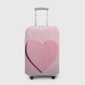 Чехол для чемодана 3D с принтом Чистое сердце , 86% полиэфир, 14% спандекс | двустороннее нанесение принта, прорези для ручек и колес | возлюбленный | геометрическое сердце | майнкрафт серце | признание в любви | я влюблен