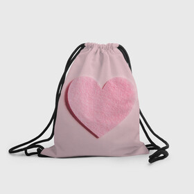 Рюкзак-мешок 3D с принтом Чистое сердце , 100% полиэстер | плотность ткани — 200 г/м2, размер — 35 х 45 см; лямки — толстые шнурки, застежка на шнуровке, без карманов и подкладки | возлюбленный | геометрическое сердце | майнкрафт серце | признание в любви | я влюблен