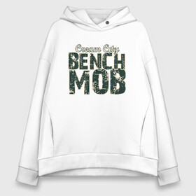 Женское худи Oversize хлопок с принтом Milwaukee Bench Mob , френч-терри — 70% хлопок, 30% полиэстер. Мягкий теплый начес внутри —100% хлопок | боковые карманы, эластичные манжеты и нижняя кромка, капюшон на магнитной кнопке | Тематика изображения на принте: basketball | bucks | giannis | milwaukee | mvp | nba | ntetokounmpo | sport | streetball | адетокумбо | бакс | баскетбол | игра | милуоки | мяч | нба | олень | спорт | стритбол | тренер | чемпион | янис