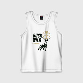 Детская майка хлопок с принтом Buck Wild ,  |  | Тематика изображения на принте: antetokounmpo | basketball | bucks | giannis | milwaukee | mvp | nba | sport | streetball | адетокумбо | бакс | баскетбол | игра | милуоки | мяч | нба | олень | спорт | стритбол | тренер | чемпион | янис