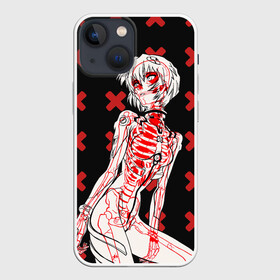 Чехол для iPhone 13 mini с принтом Ева 00 Аянами Рей в X Ray ,  |  | eva | eva 00 | evangelion | evangelion rei | rei | rei ayanami | rey ayanami | аянами | аянами 00 | аянами арт | ева | ева 00 | ева аниме | евангелион | евангелион 00 | евангелион аниме | евангелион арт | евангелион рей