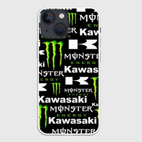 Чехол для iPhone 13 mini с принтом KAWASAKI X MONSTER ENERGY ,  |  | kawasaki | monster energy | motorcycle | motosport | racing | speed | sport | байк | гонки | двигатель | кавасаки | монстер энерджи. | мото | мотокросс | мотоспорт | мототриал | мотоцикл | скорость | спорт