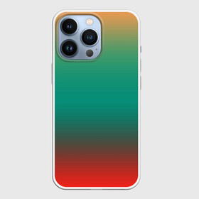 Чехол для iPhone 13 Pro с принтом Красно бирюзовый градиент ,  |  | градиент | модный | размытый фон | современный узор | текстура