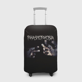 Чехол для чемодана 3D с принтом Phasmophobia , 86% полиэфир, 14% спандекс | двустороннее нанесение принта, прорези для ручек и колес | horror | phasmophobia | игра | пхасмафобия | пхасмофобия | руки | фазмофобия | фасмофобия | хоррор