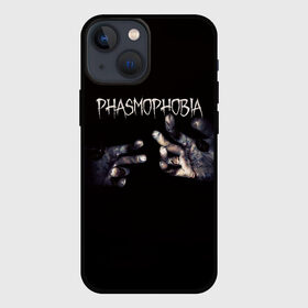 Чехол для iPhone 13 mini с принтом Phasmophobia ,  |  | horror | phasmophobia | игра | пхасмафобия | пхасмофобия | руки | фазмофобия | фасмофобия | хоррор