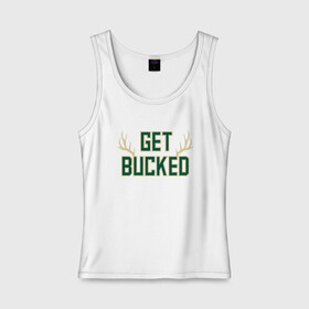 Женская майка хлопок с принтом Get Bucked , 95% хлопок, 5% эластан |  | antetokounmpo | basketball | bucks | giannis | milwaukee | mvp | nba | sport | streetball | адетокумбо | бакс | баскетбол | игра | милуоки | мяч | нба | олень | спорт | стритбол | тренер | чемпион | янис