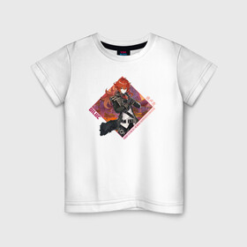 Детская футболка хлопок с принтом Diluc , 100% хлопок | круглый вырез горловины, полуприлегающий силуэт, длина до линии бедер | Тематика изображения на принте: anime | diluc | game | genshin | genshin impact | impact | аниме | дилюк | игра