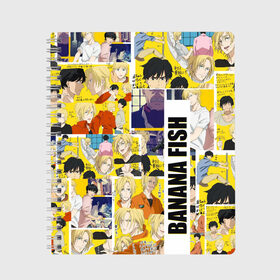 Тетрадь с принтом Banana Fish , 100% бумага | 48 листов, плотность листов — 60 г/м2, плотность картонной обложки — 250 г/м2. Листы скреплены сбоку удобной пружинной спиралью. Уголки страниц и обложки скругленные. Цвет линий — светло-серый
 | Тематика изображения на принте: anime | banana fish | аниме | банана фиш | банановая рыба | комиксы | манга | приключения | эйдзи окумура | эш линкс