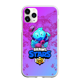 Чехол для iPhone 11 Pro матовый с принтом BRAWL STARS SQUEAK: СКВИК. , Силикон |  | brawl stars | leon | sally leon | shark | werewolf leon | акула | бравл старс | оборотень | сквик squeak