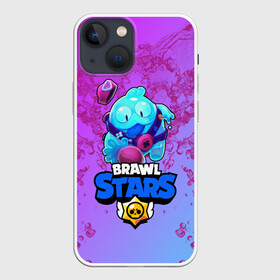 Чехол для iPhone 13 mini с принтом BRAWL STARS SQUEAK: СКВИК. ,  |  | brawl stars | leon | sally leon | shark | werewolf leon | акула | бравл старс | оборотень | сквик squeak