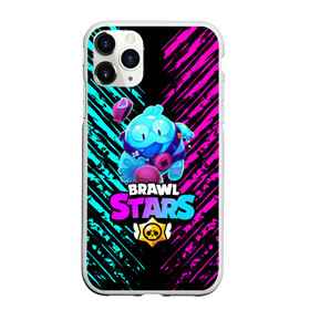 Чехол для iPhone 11 Pro матовый с принтом BRAWL STARS SQUEAK: СКВИК. , Силикон |  | brawl stars | leon | sally leon | shark | werewolf leon | акула | бравл старс | оборотень | сквик squeak