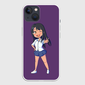 Чехол для iPhone 13 с принтом Ms. Nagatoro ,  |  | anime | chan | dont | gamo | hayase | manga | me | miss | mock | nagatoro | naoto | no | president | sakura | senpai | toy | with | yoshi | аниме | гамо | ёши | издевайся | йоши | манга | нагаторо | наото | не | президент | сакура | семпай |