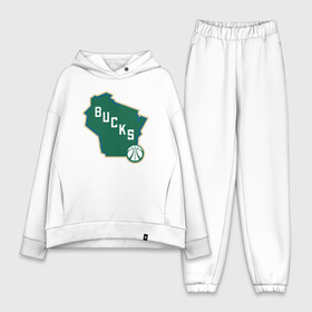 Женский костюм хлопок Oversize с принтом Bucks Map ,  |  | antetokounmpo | basketball | bucks | giannis | milwaukee | mvp | nba | sport | streetball | адетокумбо | бакс | баскетбол | игра | милуоки | мяч | нба | олень | спорт | стритбол | тренер | чемпион | янис