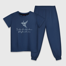 Детская пижама хлопок с принтом Freedom , 100% хлопок |  брюки и футболка прямого кроя, без карманов, на брюках мягкая резинка на поясе и по низу штанин
 | freedom | действие | мысль | независимость | свобода