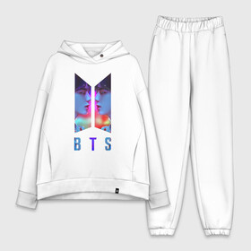 Женский костюм хлопок Oversize с принтом BTS | БТС (Z) ,  |  | bangtan boys | bangtan sonyeondan | beyond the scene | bt21 | bts | bulletproof boy scouts | love yourself | rm | бойбенд | бтс | ви | джей хоуп | джонгук | пантхан сонёндан | сюга | фандань шаоняньтуань | чимин | чин