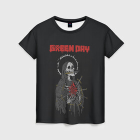 Женская футболка 3D с принтом GreenDay | ГринДей | Poster (Z) , 100% полиэфир ( синтетическое хлопкоподобное полотно) | прямой крой, круглый вырез горловины, длина до линии бедер | billie joe armstrong | greenday | rock | альтернативный | билли джо армстронг | гриндей | зеленый день | майк дёрнт | музыка | панк рок | поп панк | рок | тре кул