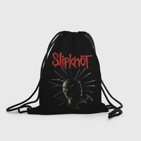 Рюкзак-мешок 3D с принтом CRAIG JONES | SLIPKNOT (Z) , 100% полиэстер | плотность ткани — 200 г/м2, размер — 35 х 45 см; лямки — толстые шнурки, застежка на шнуровке, без карманов и подкладки | craig michael jones | rock | slipknot | крэг джонс | петля | рок | скользящий узел | слипкнот | тяжелый рок | удавка