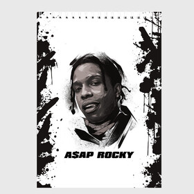 Скетчбук с принтом АСАП | ASAP ROCKY (Z) , 100% бумага
 | 48 листов, плотность листов — 100 г/м2, плотность картонной обложки — 250 г/м2. Листы скреплены сверху удобной пружинной спиралью | america | asap | asap rocky | black rap | music | rap | raper | testing | usa | америка | асап | асап роки | зарубежная музыка | музыка | музыкант | реп | репер | сша | тестин | черный реп