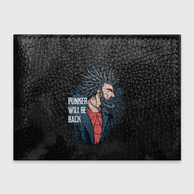 Обложка для студенческого билета с принтом Punker , натуральная кожа | Размер: 11*8 см; Печать на всей внешней стороне | Тематика изображения на принте: анархия | арт | графика | мужчина | панк | рок | рокер | человек