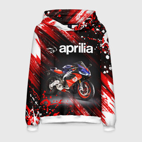 Мужская толстовка 3D с принтом APRILIA / АПРИЛИЯ / MOTO , 100% полиэстер | двухслойный капюшон со шнурком для регулировки, мягкие манжеты на рукавах и по низу толстовки, спереди карман-кенгуру с мягким внутренним слоем. | 120. | 50 | aprilia | motorcycle | motosport | racing | rs | speed | sport | априлия | байк | гонки | двигатель | мото | мотокросс | мотоспорт | мототриал | мотоцикл | скорость | спорт