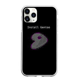 Чехол для iPhone 11 Pro матовый с принтом Install Gentoo , Силикон |  | distro | gentoo | linux | programmer | генту | дистибутив | линух | программистам