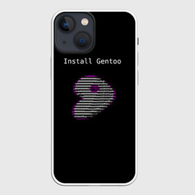 Чехол для iPhone 13 mini с принтом Install Gentoo ,  |  | distro | gentoo | linux | programmer | генту | дистибутив | линух | программистам