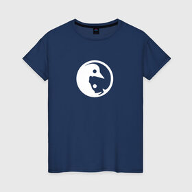 Женская футболка хлопок с принтом Linux Icon , 100% хлопок | прямой крой, круглый вырез горловины, длина до линии бедер, слегка спущенное плечо | icon | linux | pinguin | иконка | линукс | пингвин