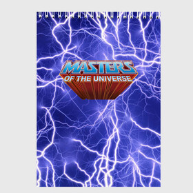 Скетчбук с принтом Masters of the Universe | Logo | Лого (Z) , 100% бумага
 | 48 листов, плотность листов — 100 г/м2, плотность картонной обложки — 250 г/м2. Листы скреплены сверху удобной пружинной спиралью | he man | logo | masters of the universe | mult | she ra | властелины вселенной | лого | логотип | мульт | мультфильм