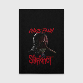 Обложка для автодокументов с принтом CHRIS FENH | SLIPKNOT | СЛИПКНОТ (Z) , натуральная кожа |  размер 19,9*13 см; внутри 4 больших “конверта” для документов и один маленький отдел — туда идеально встанут права | chris fenh | rock | slipknot | крис фенх | петля | рок | скользящий узел | слипкнот | тяжелый рок | удавка