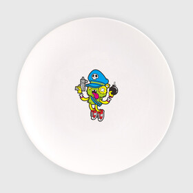 Тарелка с принтом Crazy Bomberman , фарфор | диаметр - 210 мм
диаметр для нанесения принта - 120 мм | Тематика изображения на принте: bomberman | crazy | бомба | бомбермен | бомбермэн | оружие