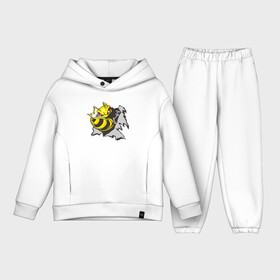 Детский костюм хлопок Oversize с принтом Оса 3D ,  |  | 3d | жало | мед | насекомое | оса | пчела