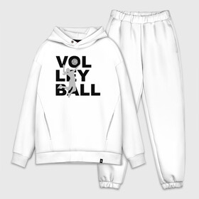 Мужской костюм хлопок OVERSIZE с принтом Volleyball ,  |  | ball | beach | game | sport | volley | volleyball | волейбол | волейболист | волейболистка | гол | игра | игрок | мяч | площадка | пляж | пляжный | победа | сетка | спорт | тренер | чемпион