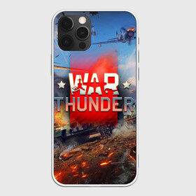 Чехол для iPhone 12 Pro с принтом WAR THUNDER / ВАР ТАНДЕР  , силикон | область печати: задняя сторона чехла, без боковых панелей | game | war thunder | warthunder | world of tanks | wot | вар тандер | война | вот | игры | корабли | мир танков. | онлайн игра | самолеты | танки