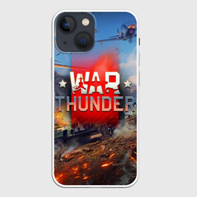 Чехол для iPhone 13 mini с принтом WAR THUNDER   ВАР ТАНДЕР ,  |  | Тематика изображения на принте: game | war thunder | warthunder | world of tanks | wot | вар тандер | война | вот | игры | корабли | мир танков. | онлайн игра | самолеты | танки