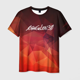 Мужская футболка 3D с принтом Evangelion 3.0 | Евангелион 3.0 (Z) , 100% полиэфир | прямой крой, круглый вырез горловины, длина до линии бедер | anime | evangelion | rebuild of evangelion | thrice upon a time | аниме | евангелион | меха | мульт | сериал