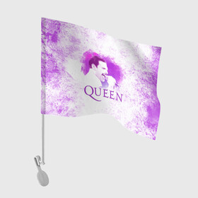 Флаг для автомобиля с принтом Freddie Mercury | Queen (Z) , 100% полиэстер | Размер: 30*21 см | freddie mercury | music | queen | брайан мэй | глэм рок | джон дикон | квин | королева | музыка | поп рок | роджер тейлор | фредди меркьюри | хард рок
