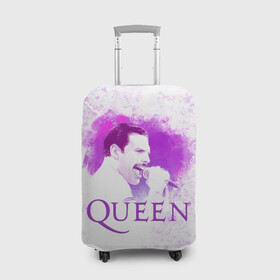 Чехол для чемодана 3D с принтом Freddie Mercury | Queen (Z) , 86% полиэфир, 14% спандекс | двустороннее нанесение принта, прорези для ручек и колес | freddie mercury | music | queen | брайан мэй | глэм рок | джон дикон | квин | королева | музыка | поп рок | роджер тейлор | фредди меркьюри | хард рок