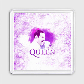 Магнит 55*55 с принтом Freddie Mercury | Queen (Z) , Пластик | Размер: 65*65 мм; Размер печати: 55*55 мм | freddie mercury | music | queen | брайан мэй | глэм рок | джон дикон | квин | королева | музыка | поп рок | роджер тейлор | фредди меркьюри | хард рок