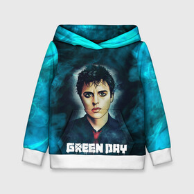 Детская толстовка 3D с принтом Billie | GreenDay | ГринДай (Z) , 100% полиэстер | двухслойный капюшон со шнурком для регулировки, мягкие манжеты на рукавах и по низу толстовки, спереди карман-кенгуру с мягким внутренним слоем | billie joe armstrong | greenday | rock | альтернативный | билли джо армстронг | гриндей | зеленый день | майк дёрнт | музыка | панк рок | поп панк | рок | тре кул