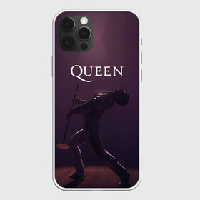 Чехол для iPhone 12 Pro Max с принтом Freddie Mercury | Queen (Z) , Силикон |  | freddie mercury | music | queen | брайан мэй | глэм рок | джон дикон | квин | королева | музыка | поп рок | роджер тейлор | фредди | фредди меркьюри | фреди | хард рок