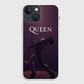 Чехол для iPhone 13 mini с принтом Freddie Mercury | Queen (Z) ,  |  | freddie mercury | music | queen | брайан мэй | глэм рок | джон дикон | квин | королева | музыка | поп рок | роджер тейлор | фредди | фредди меркьюри | фреди | хард рок