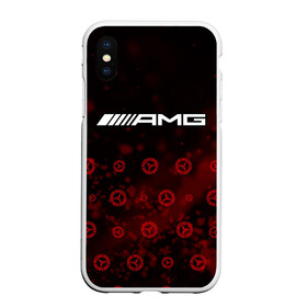 Чехол для iPhone XS Max матовый с принтом Mercedes AMG - Particles (Pattern) , Силикон | Область печати: задняя сторона чехла, без боковых панелей | amg | auto | bens | benz | logo | merc | mercedes | mercedes amg | mersedes | moto | star | vthctltc | авто | амг | бенц | звезда | класс | лого | логотип | мерин | мерс | мерседес | мото | паттерн | символ | символы | частицы | ьуксувуы