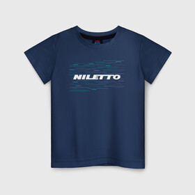 Детская футболка хлопок с принтом Niletto - Glitch , 100% хлопок | круглый вырез горловины, полуприлегающий силуэт, длина до линии бедер | hip | hop | logo | music | nileto | niletto | rap | глитч | знак | лого | логотип | логотипы | любимка | музыка | музыкант | нилето | нилетто | рэп | символ | символы | хип | хоп