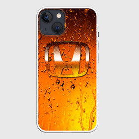 Чехол для iPhone 13 с принтом Honda капли дождя ,  |  | auto | car | honda | motor | sport | sport car | авто | авто бренды | вода | дождь | капли | машина | спорт | спорт кар | хонда