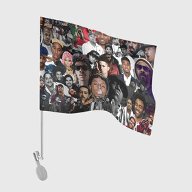 Флаг для автомобиля с принтом Короли Рэпа | KING RAP , 100% полиэстер | Размер: 30*21 см | allpic | music | зарубежный рэп | логотипы реп | музыка | реп | репер | рэп | рэп логотипы | рэпер