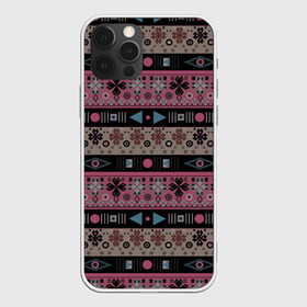 Чехол для iPhone 12 Pro с принтом Этнический полосатый орнамент , силикон | область печати: задняя сторона чехла, без боковых панелей | абстрактный | африканский узор | геометрический узор | орнамент | полосы | текстура | шаблон