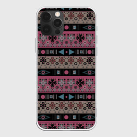 Чехол для iPhone 12 Pro Max с принтом Этнический полосатый орнамент , Силикон |  | абстрактный | африканский узор | геометрический узор | орнамент | полосы | текстура | шаблон