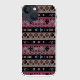 Чехол для iPhone 13 mini с принтом Этнический полосатый орнамент ,  |  | абстрактный | африканский узор | геометрический узор | орнамент | полосы | текстура | шаблон